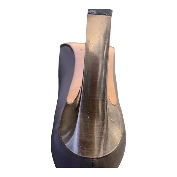 Vintage Nine West Pewter Metallic Heels Size 7 - Picture 6 of 10